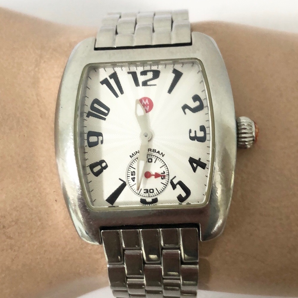 🔴❤️Authentic MICHELE Sterling Silver Watch 🔴❤️ - Picture 1 of 14
